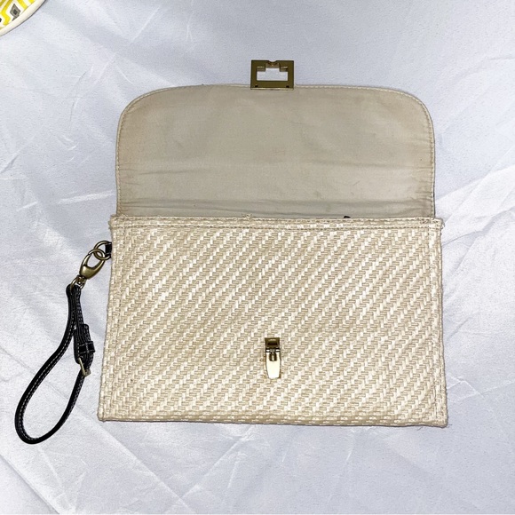 Jason Wu Black Cotton and Woven Clutch Wristlet Purse - Picture 2 of 7